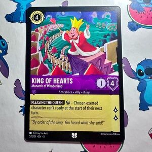 king of hearts 57/204 - uncommon — lorcana: shimmering skies